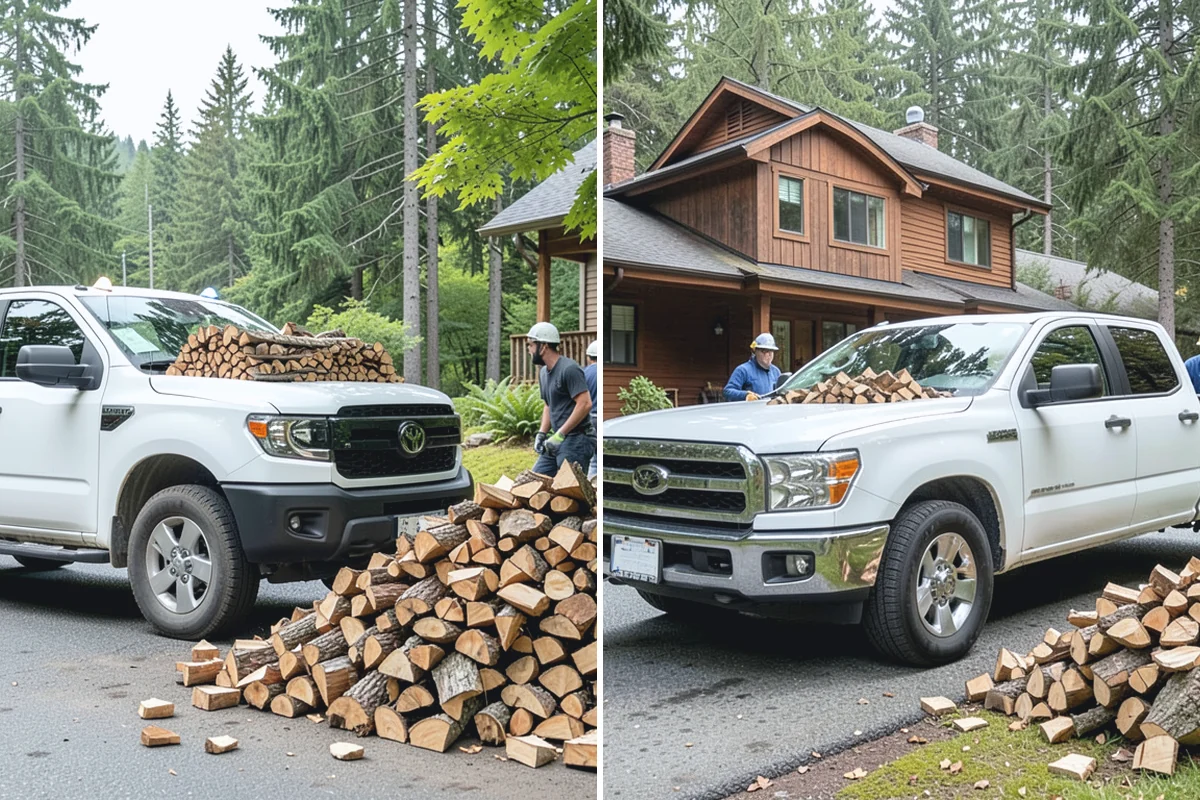 Kiln-Dried Firewood in Buckley, Pierce County, WA - Seasoned wood is loaded into our drying kiln