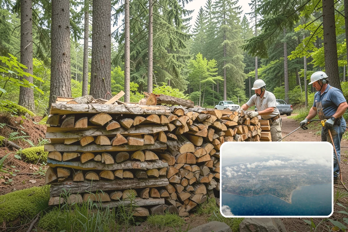 Kiln-Dried Firewood in Burien, King County, WA - Extremely low moisture for instant, reliable lighting