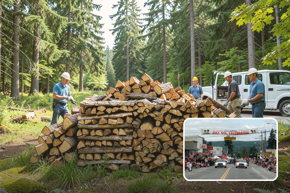 Kiln-Dried Firewood in Carnation, King County, WA - Extremely low moisture for instant, reliable lighting