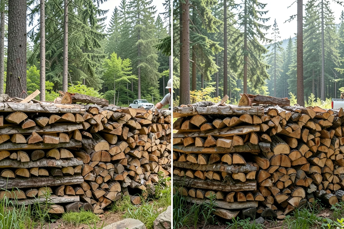 Kiln-Dried Firewood in Concrete, Skagit County, WA - Seasoned wood is loaded into our drying kiln