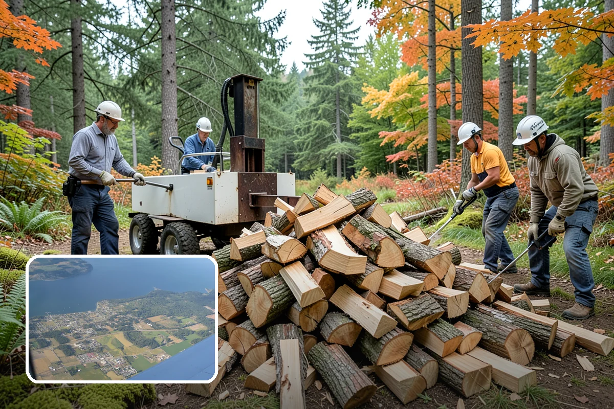 Kiln-Dried Firewood in Coupeville, Island County, WA - Extremely low moisture for instant, reliable lighting
