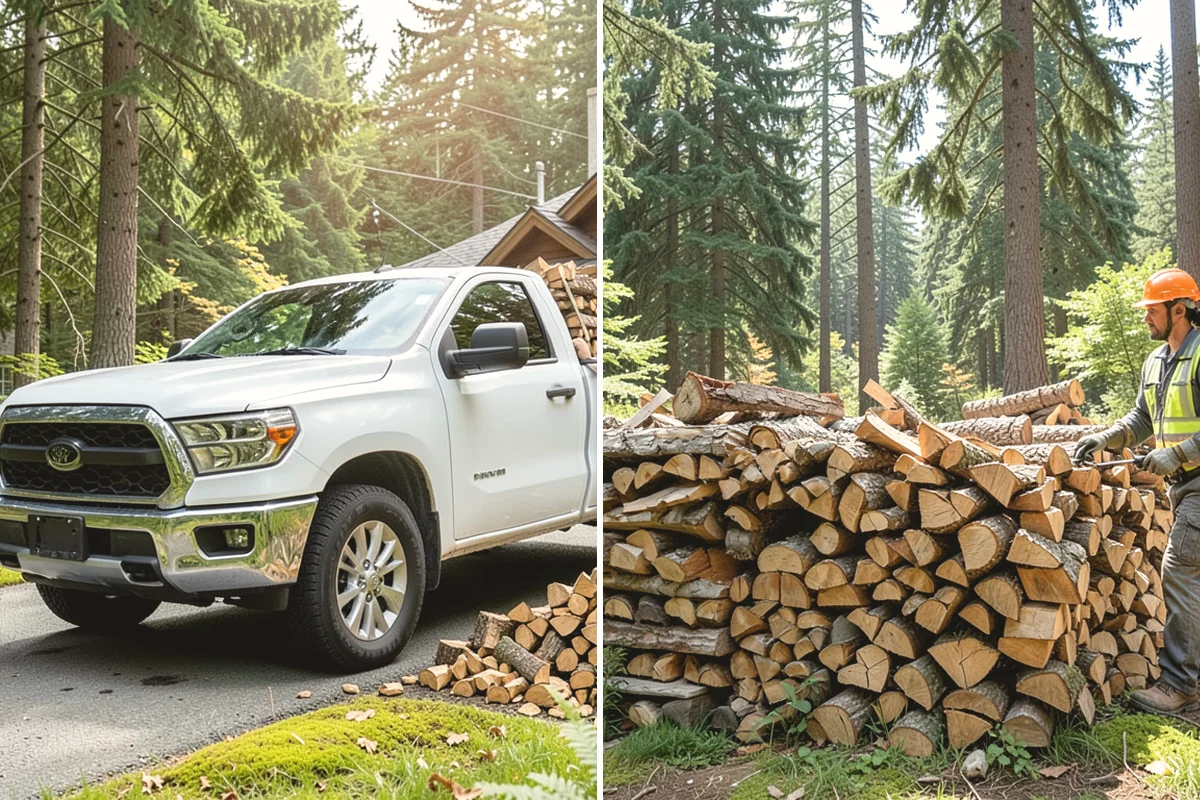 Kiln-Dried Firewood in Duvall, King County, WA - Seasoned wood is loaded into our drying kiln