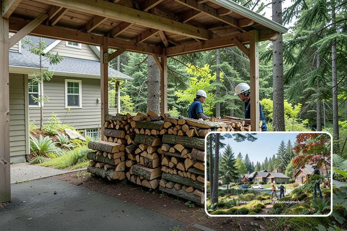 Kiln-Dried Firewood in Edgewood, Pierce County, WA - Extremely low moisture for instant, reliable lighting