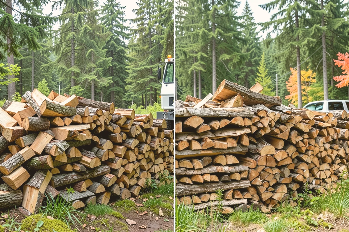 Kiln-Dried Firewood in Fife, Pierce County, WA - Seasoned wood is loaded into our drying kiln