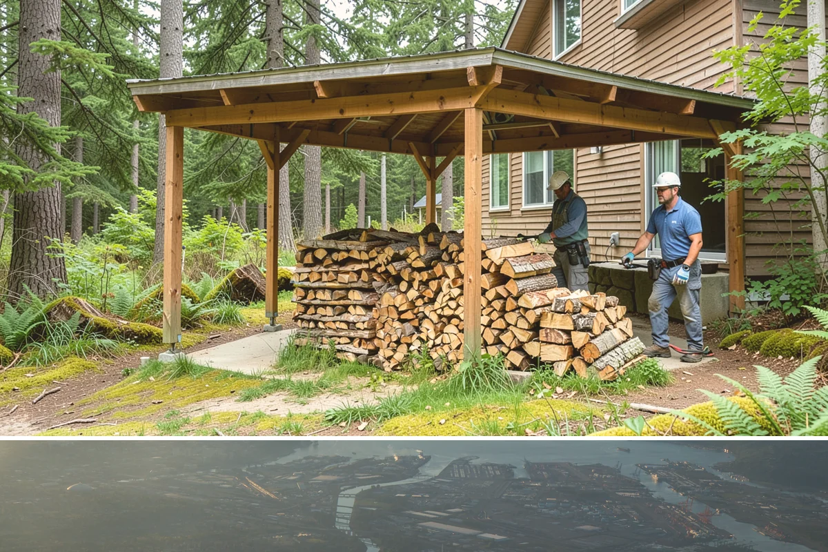 Kiln-Dried Firewood in Fife, Pierce County, WA - Kiln-dried wood is available year-round and is especially valuable during the wettest winter months when air-dried wood struggles.