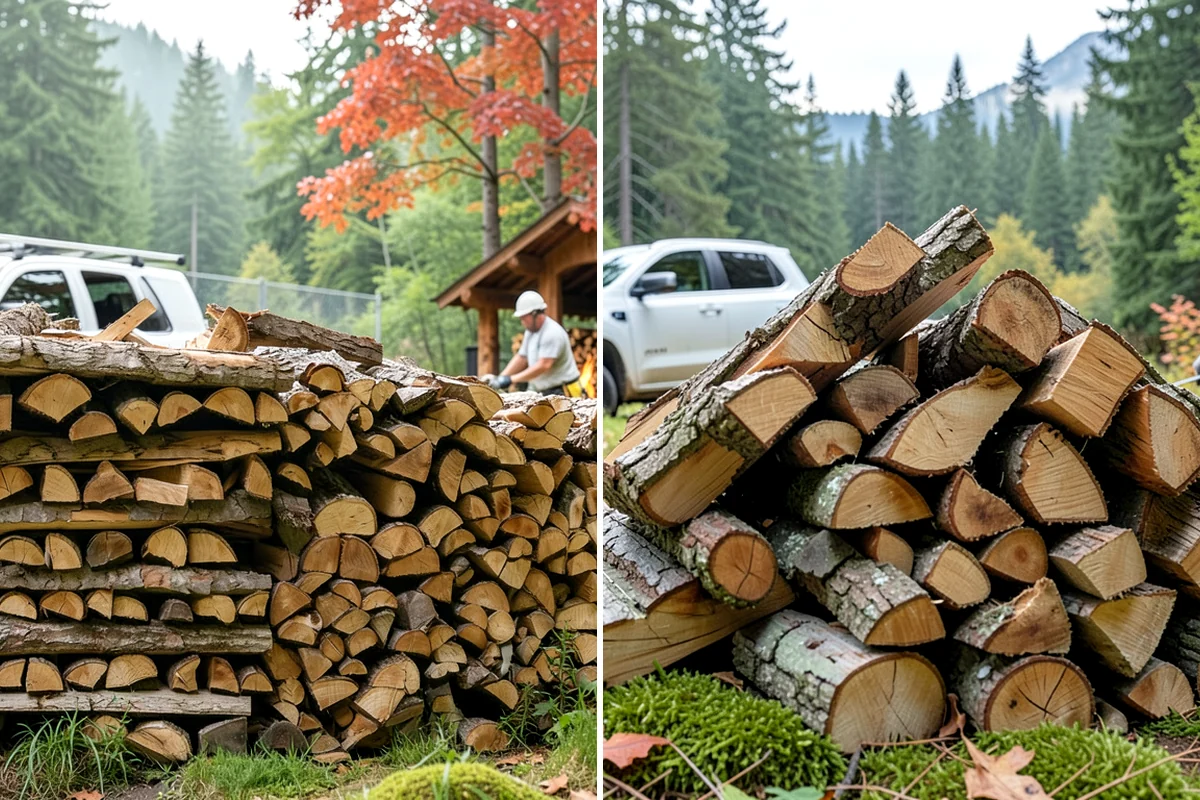 Kiln-Dried Firewood in Fircrest, Pierce County, WA - Seasoned wood is loaded into our drying kiln