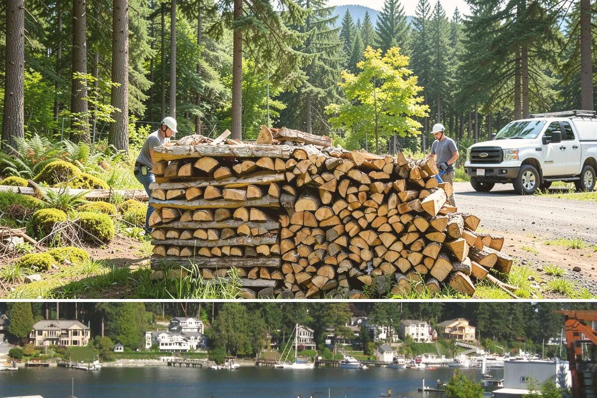 Kiln-Dried Firewood in Gig Harbor, Pierce County, WA - Kiln-dried wood is available year-round and is especially valuable during the wettest winter months when air-dried wood struggles.