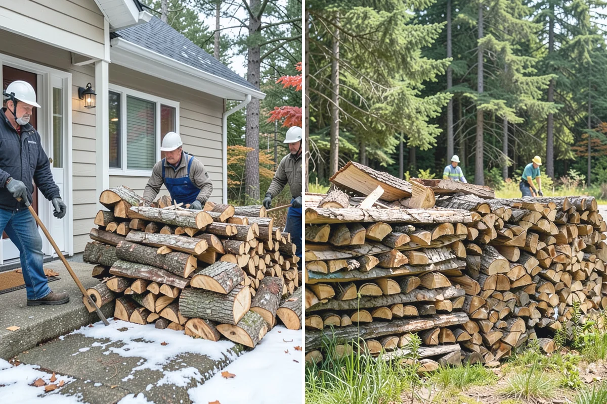 Kiln-Dried Firewood in Granite Falls, Snohomish County, WA - Seasoned wood is loaded into our drying kiln