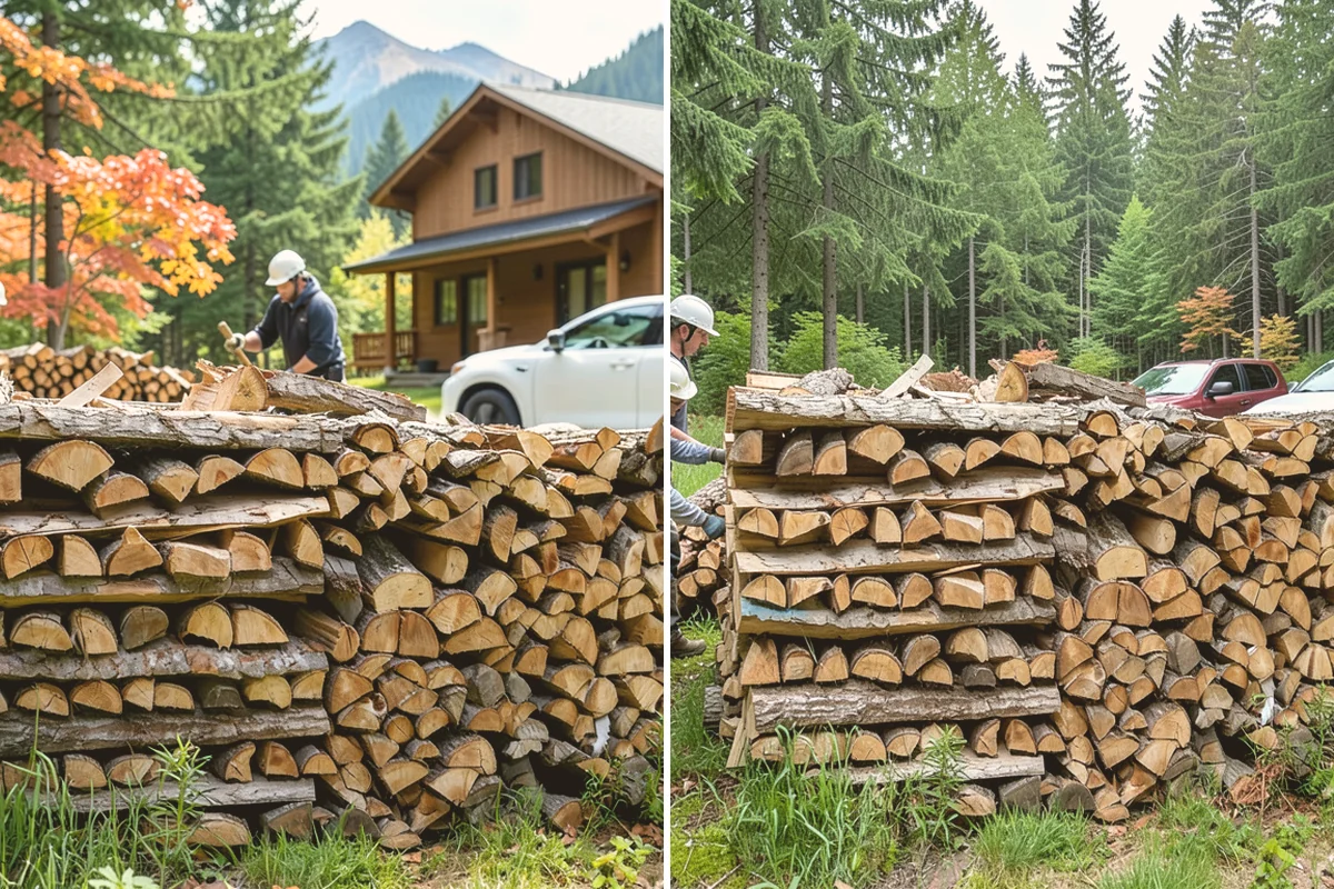 Kiln-Dried Firewood in Kent, King County, WA - Seasoned wood is loaded into our drying kiln