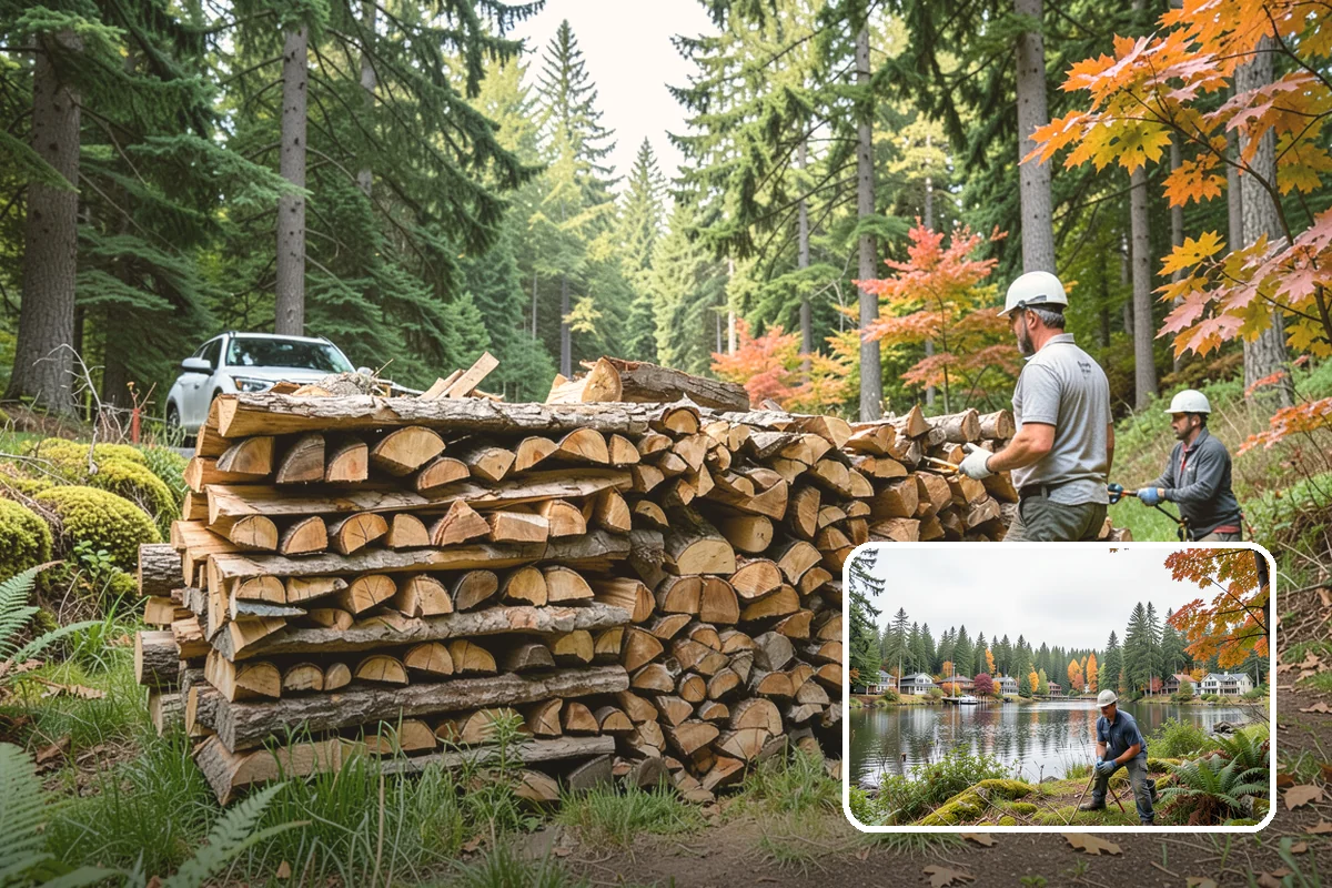 Kiln-Dried Firewood in La Conner, Skagit County, WA - Extremely low moisture for instant, reliable lighting