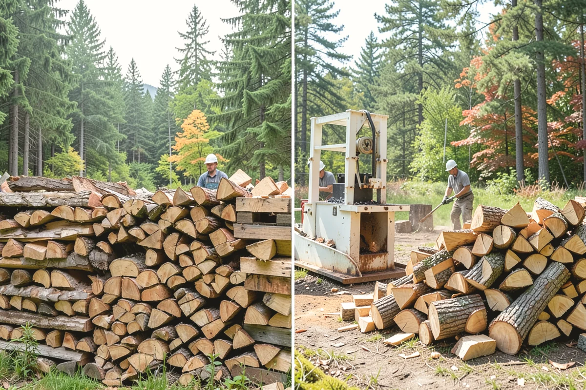 Kiln-Dried Firewood in La Conner, Skagit County, WA - Seasoned wood is loaded into our drying kiln