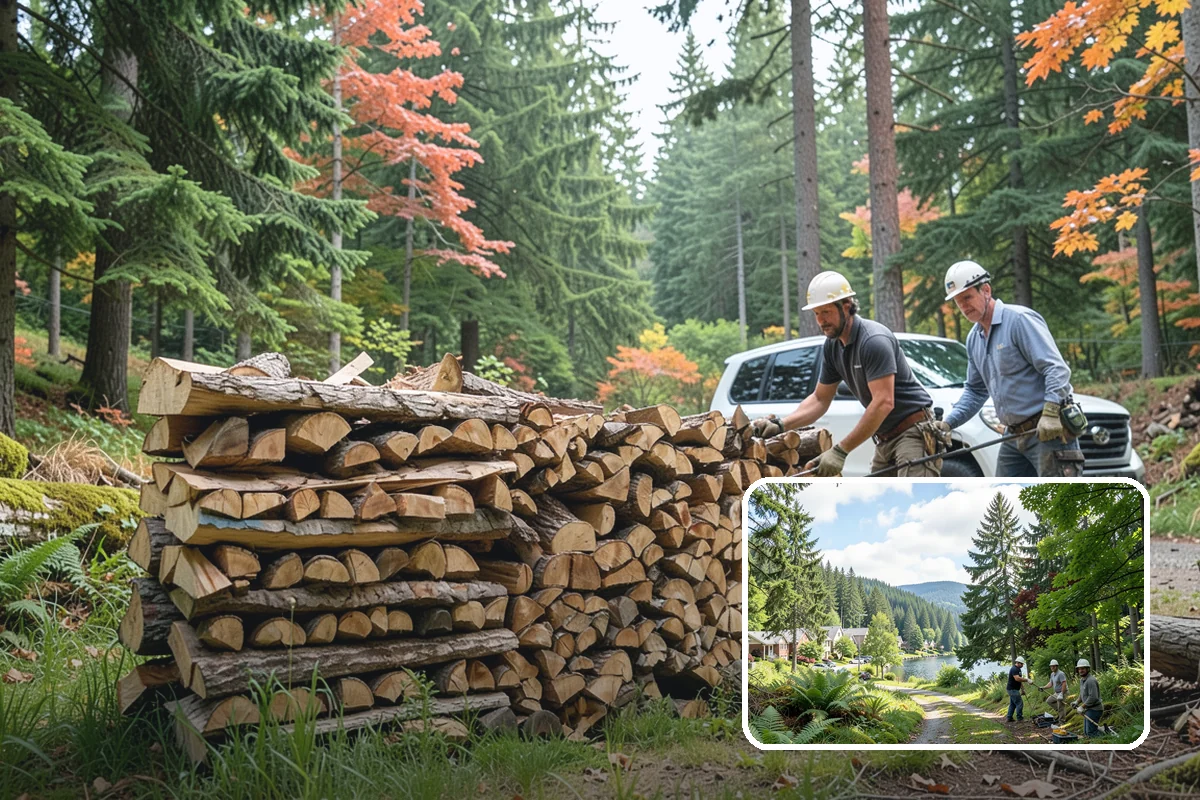 Kiln-Dried Firewood in Lake Forest Park, King County, WA - Extremely low moisture for instant, reliable lighting