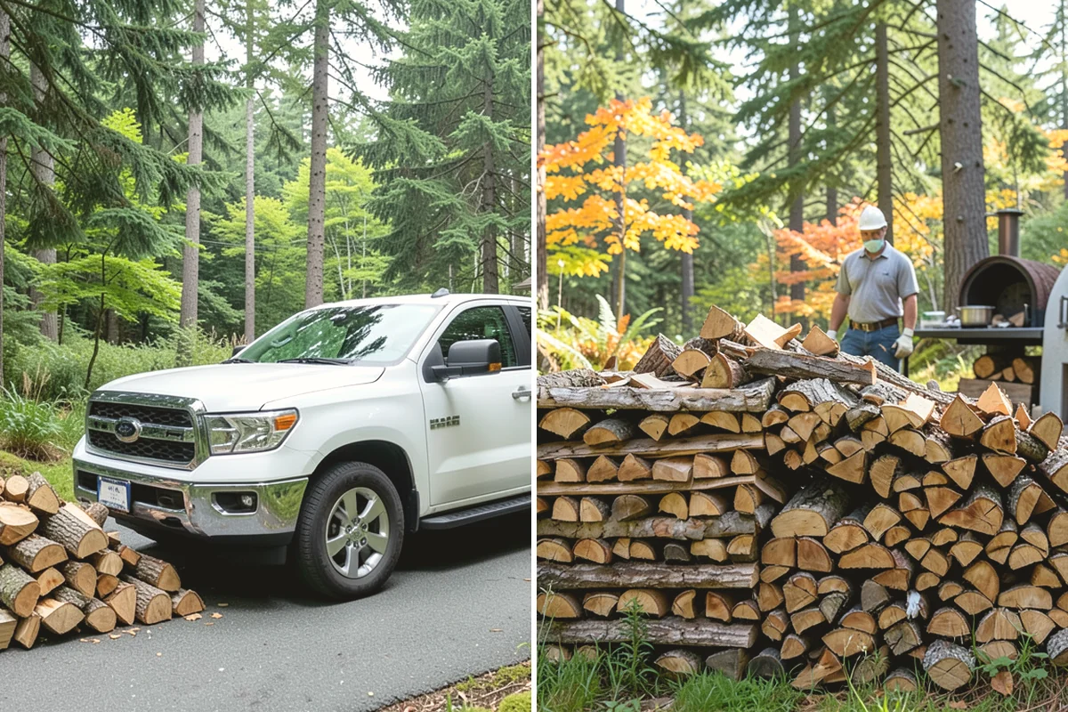 Kiln-Dried Firewood in Lake Stevens, Snohomish County, WA - Seasoned wood is loaded into our drying kiln