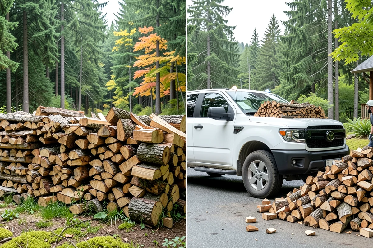 Kiln-Dried Firewood in Lakewood, Pierce County, WA - Seasoned wood is loaded into our drying kiln