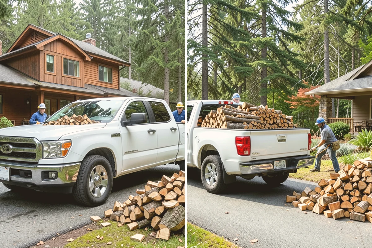Kiln-Dried Firewood in Langley, Island County, WA - Seasoned wood is loaded into our drying kiln