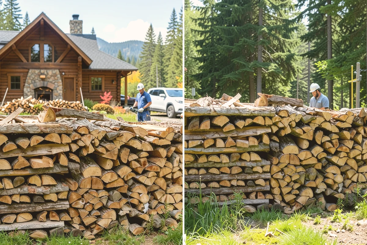 Kiln-Dried Firewood in Lynnwood, Snohomish County, WA - Seasoned wood is loaded into our drying kiln