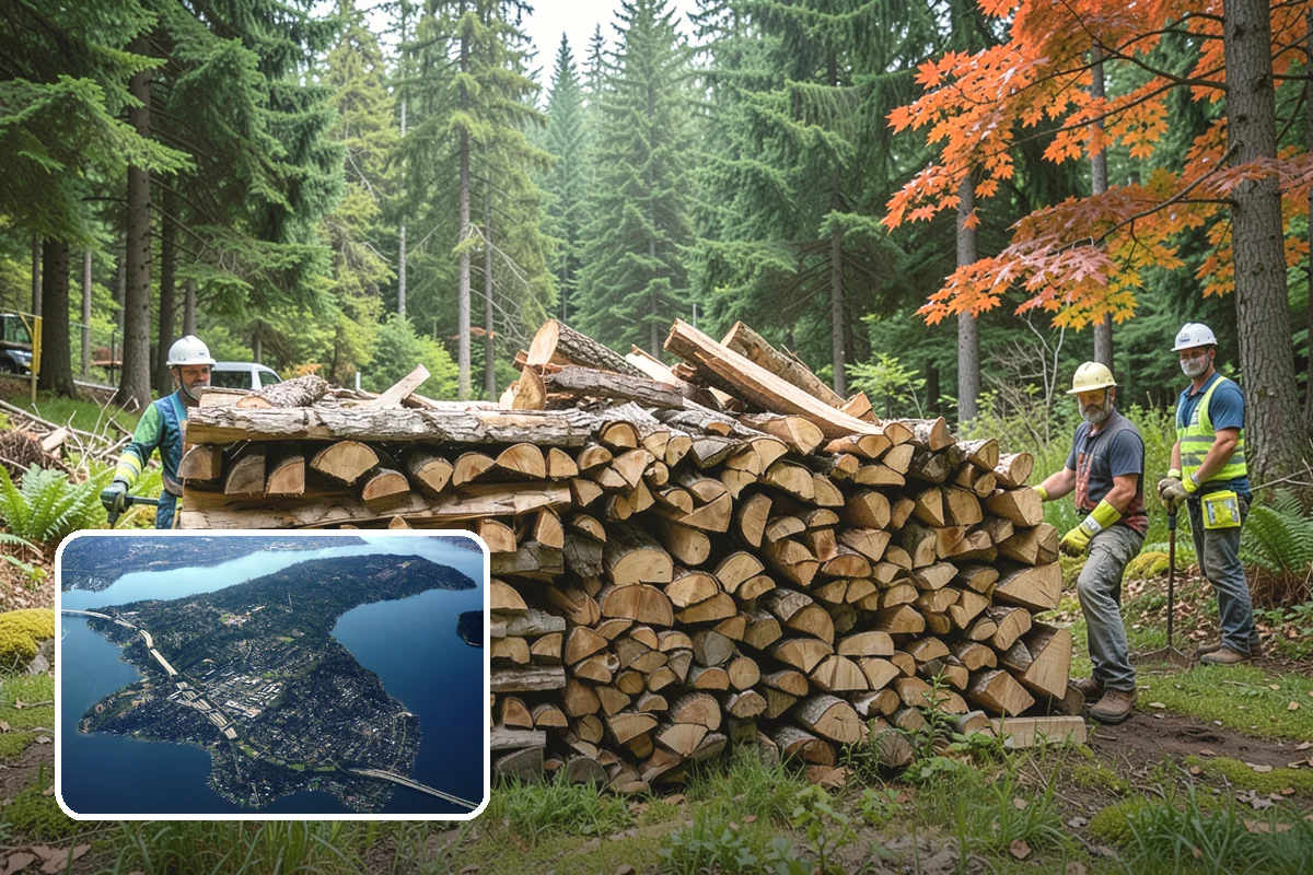 Kiln-Dried Firewood in Mercer Island, King County, WA - Extremely low moisture for instant, reliable lighting