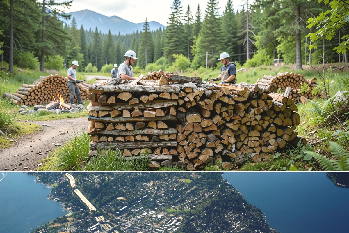 Kiln-Dried Firewood in Mercer Island, King County, WA - Kiln-dried wood is available year-round and is especially valuable during the wettest winter months when air-dried wood struggles.