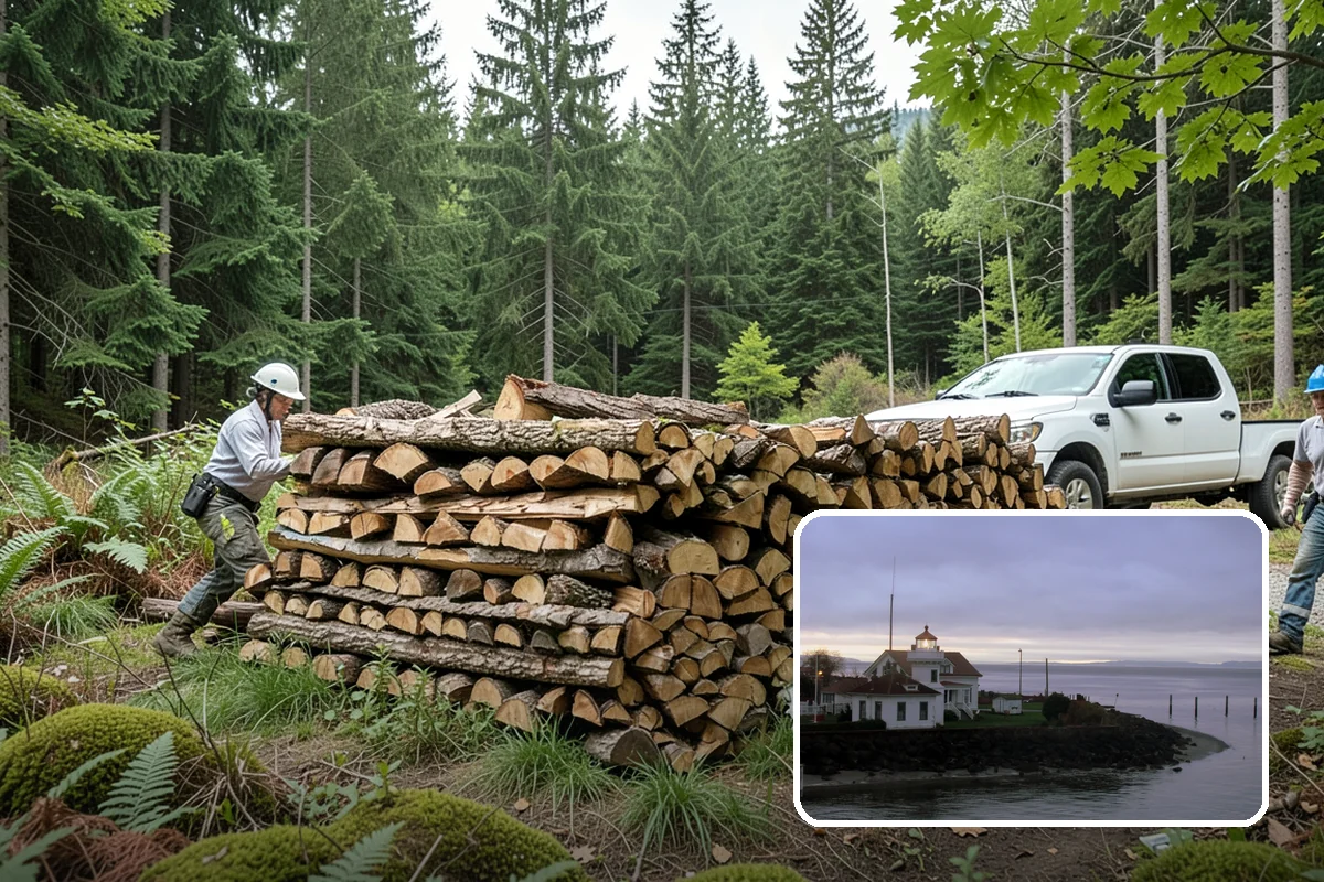 Kiln-Dried Firewood in Mukilteo, Snohomish County, WA - Extremely low moisture for instant, reliable lighting