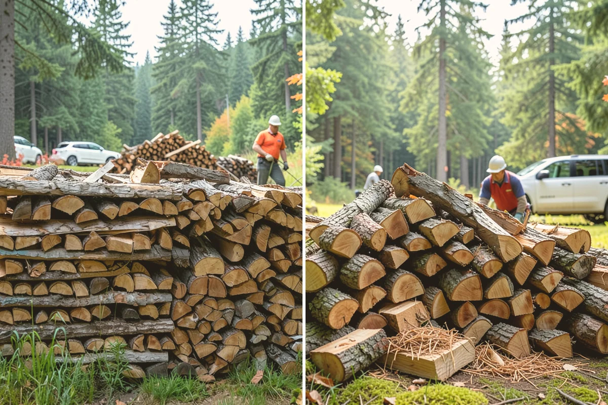 Kiln-Dried Firewood in Newcastle, King County, WA - Seasoned wood is loaded into our drying kiln