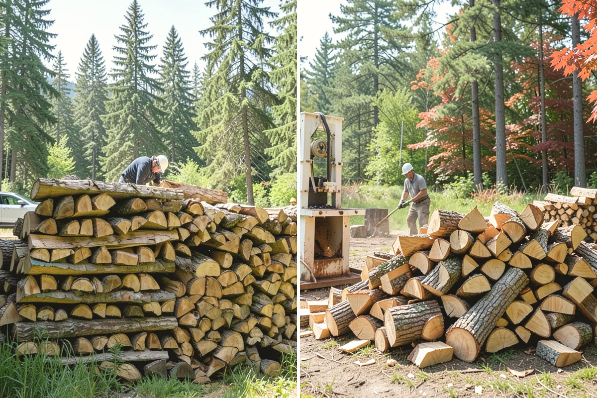 Kiln-Dried Firewood in North Bend, King County, WA - Seasoned wood is loaded into our drying kiln