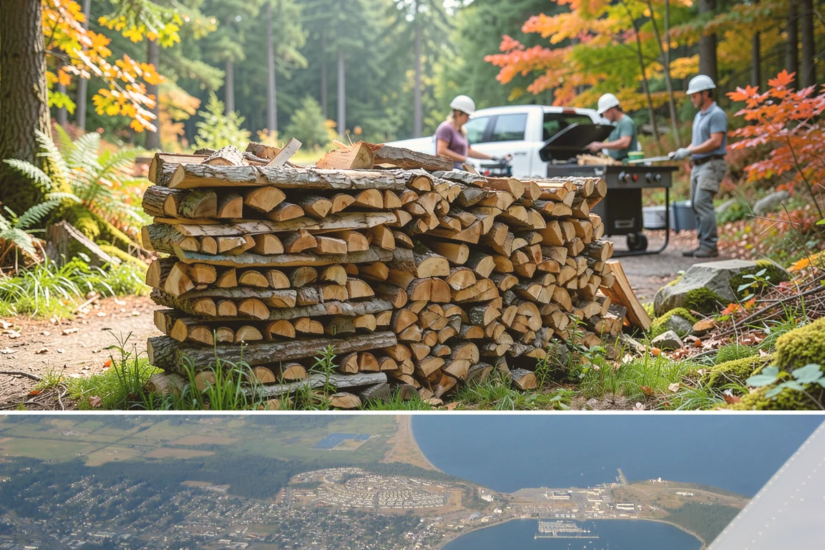 Kiln-Dried Firewood in Oak Harbor, Island County, WA - Kiln-dried wood is available year-round and is especially valuable during the wettest winter months when air-dried wood struggles.