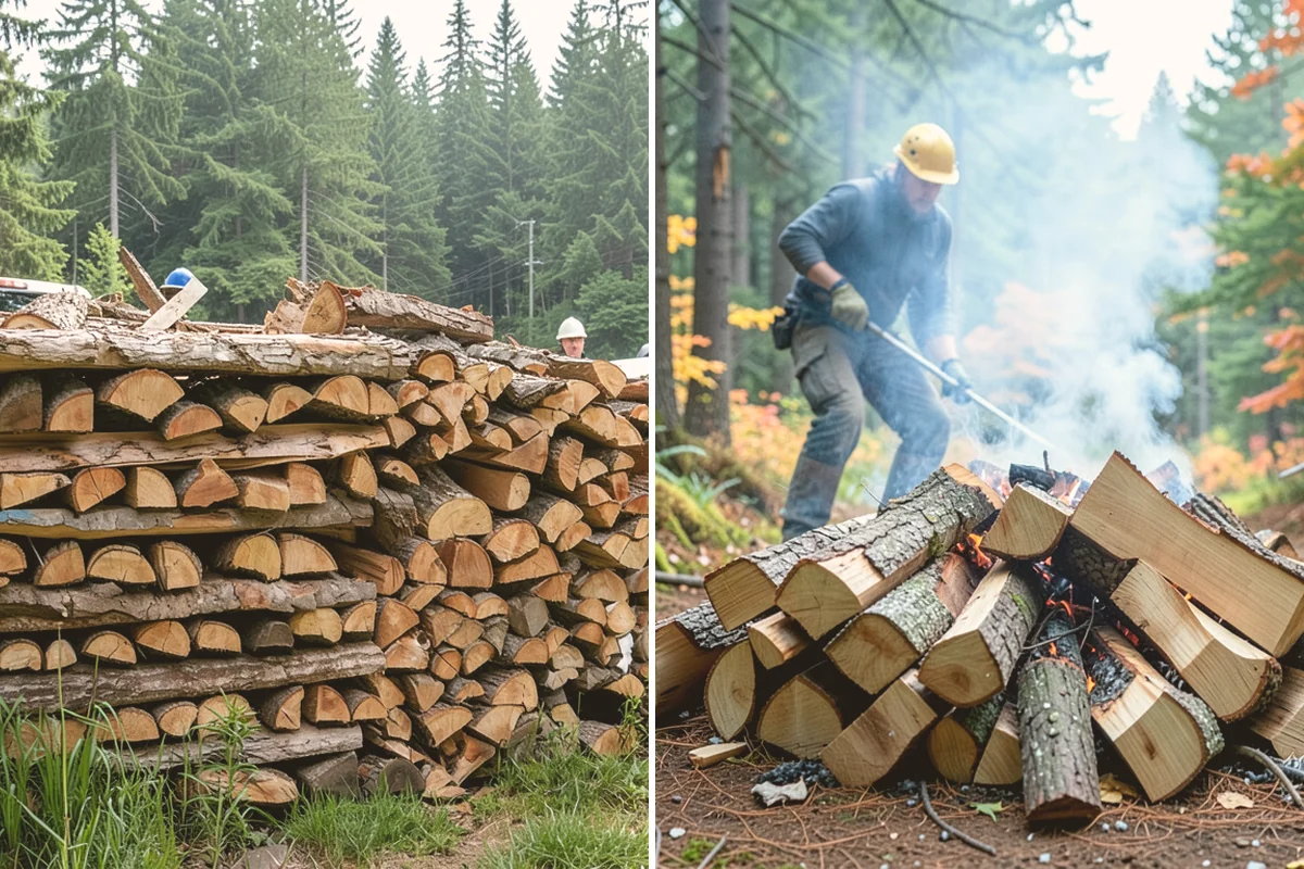 Kiln-Dried Firewood in Orting, Pierce County, WA - Seasoned wood is loaded into our drying kiln