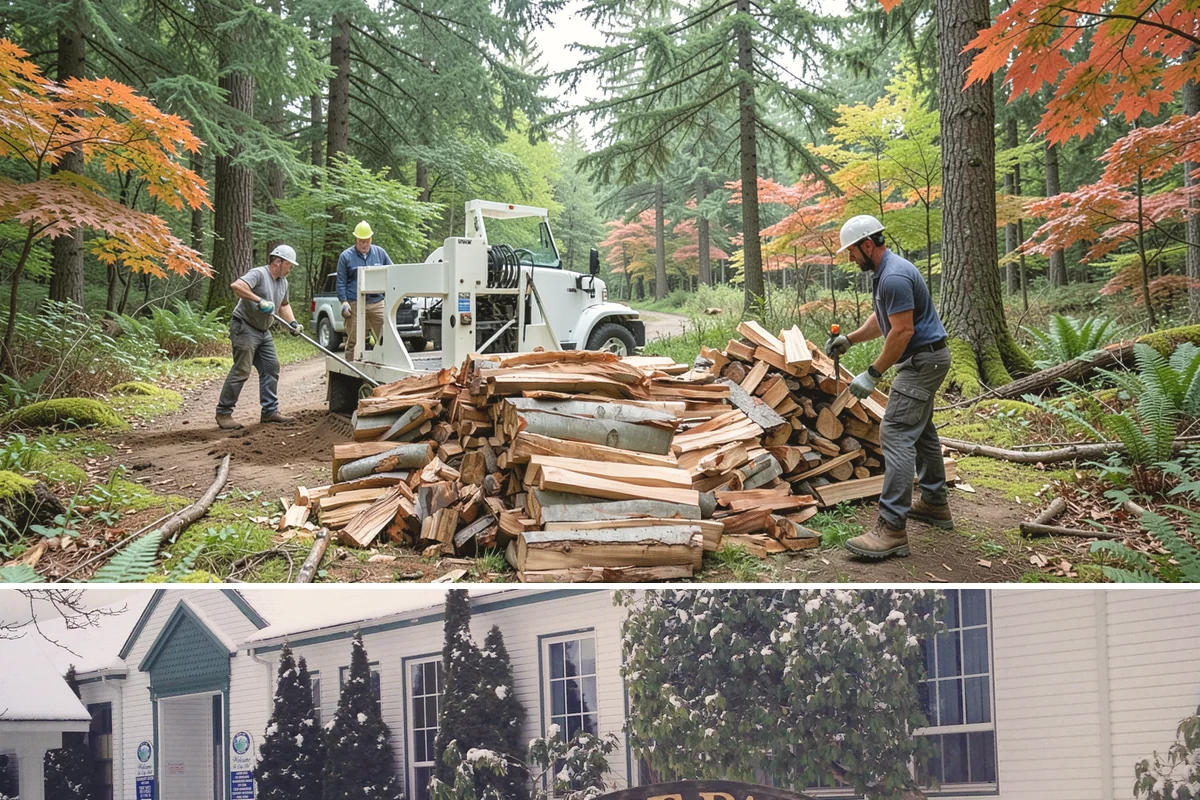 Kiln-Dried Firewood in Pacific, King County, WA - Kiln-dried wood is available year-round and is especially valuable during the wettest winter months when air-dried wood struggles.