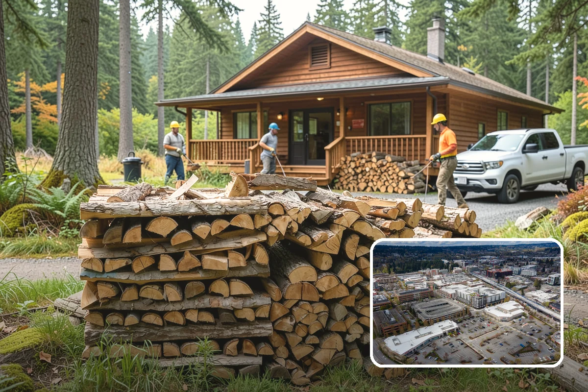 Kiln-Dried Firewood in Redmond, King County, WA - Extremely low moisture for instant, reliable lighting