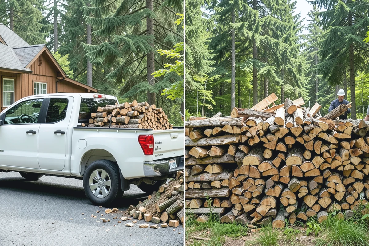 Kiln-Dried Firewood in Redmond, King County, WA - Seasoned wood is loaded into our drying kiln