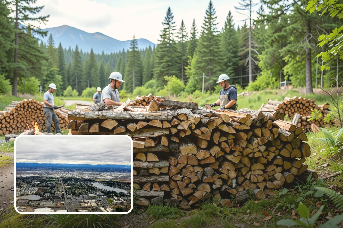Kiln-Dried Firewood in SeaTac, WA - Extremely low moisture for instant, reliable lighting