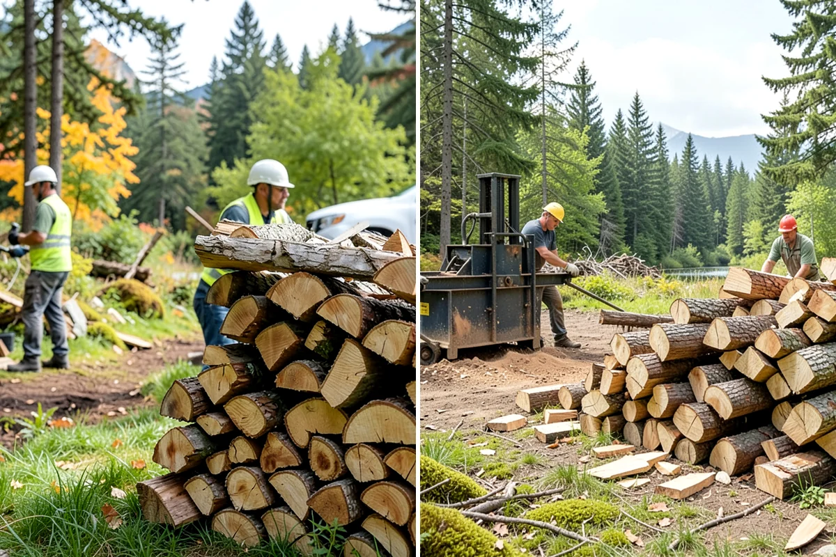 Kiln-Dried Firewood in Seattle, King County, WA - Seasoned wood is loaded into our drying kiln