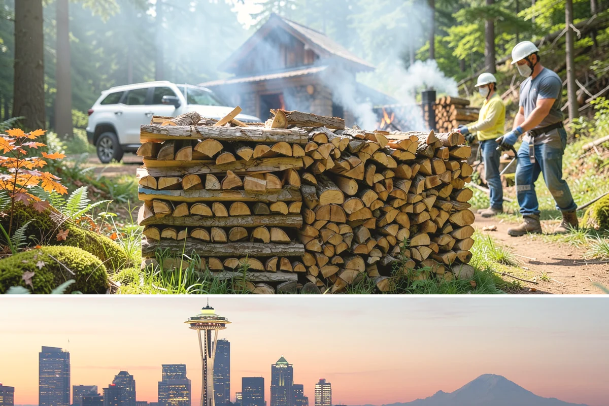 Kiln-Dried Firewood in Seattle, King County, WA - Kiln-dried wood is available year-round and is especially valuable during the wettest winter months when air-dried wood struggles.