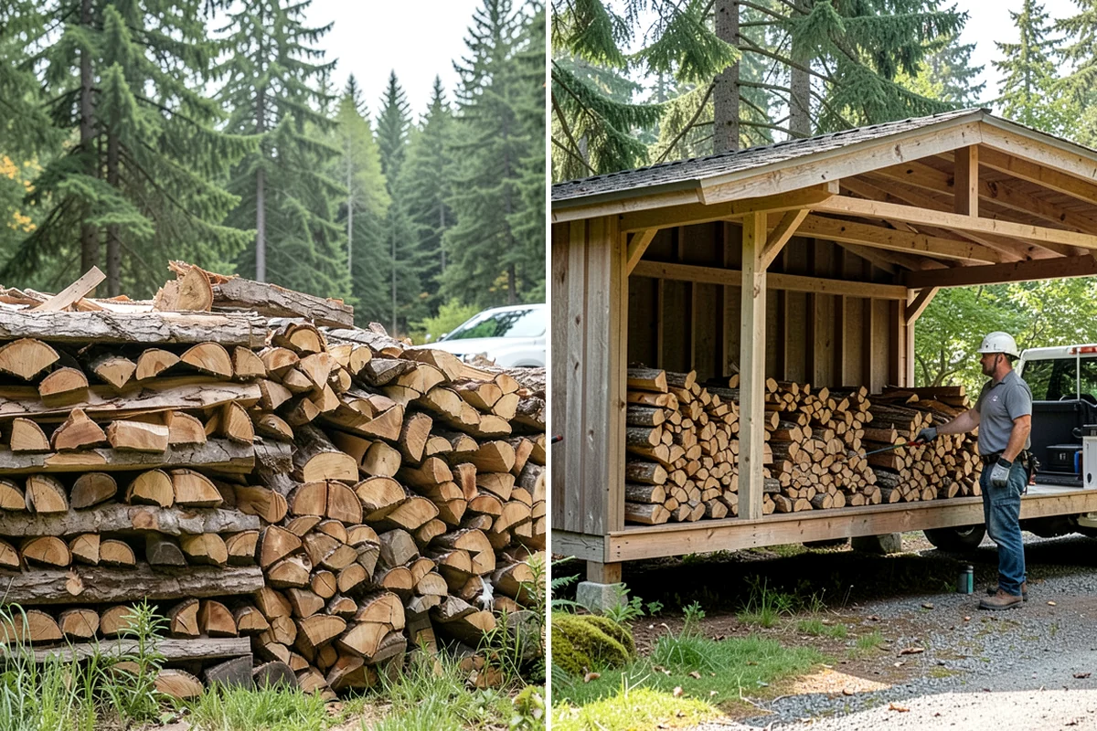 Kiln-Dried Firewood in Sedro-Woolley, Skagit County, WA - Seasoned wood is loaded into our drying kiln