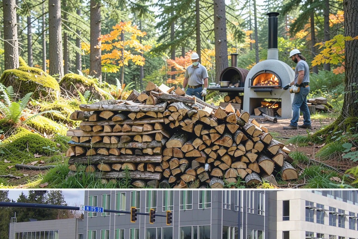 Kiln-Dried Firewood in Shoreline, King County, WA - Kiln-dried wood is available year-round and is especially valuable during the wettest winter months when air-dried wood struggles.