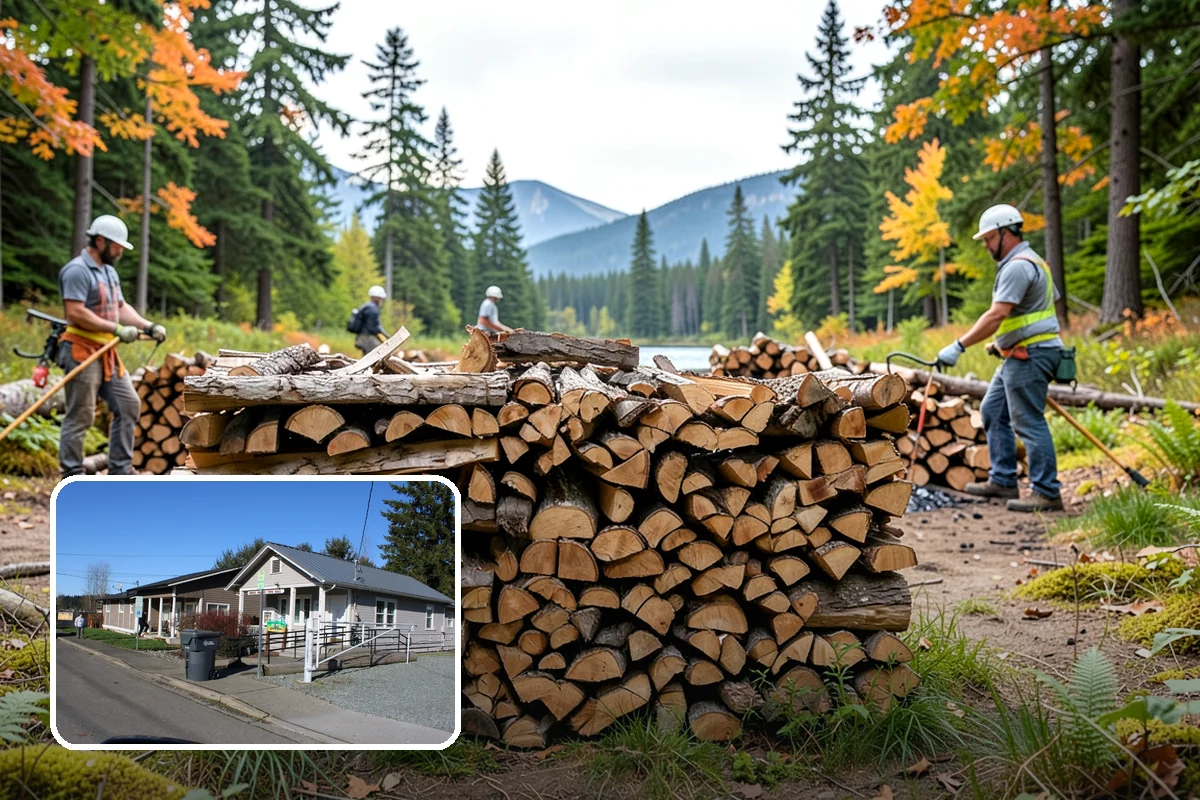 Kiln-Dried Firewood in South Prairie, Pierce County, WA - Extremely low moisture for instant, reliable lighting