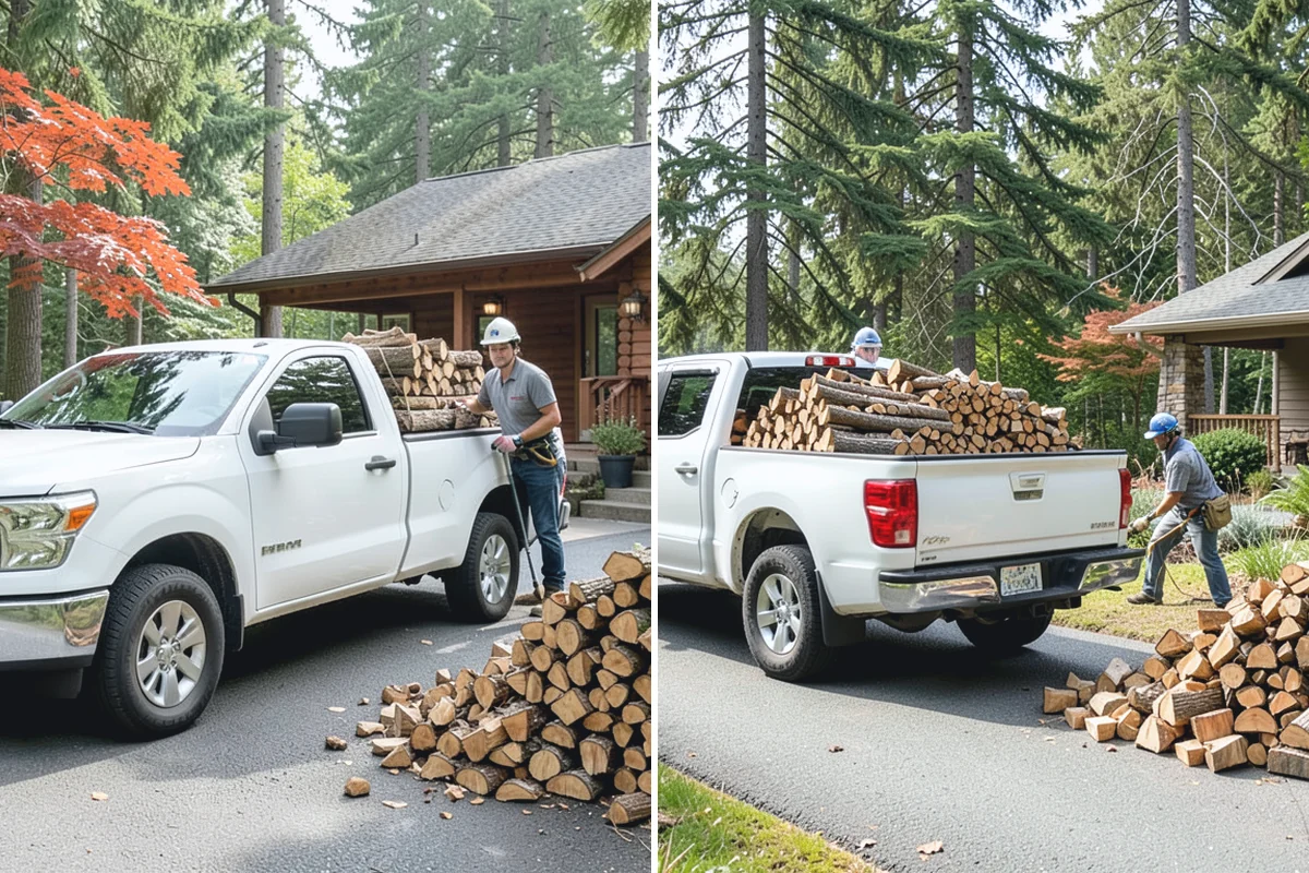 Kiln-Dried Firewood in South Prairie, Pierce County, WA - Seasoned wood is loaded into our drying kiln