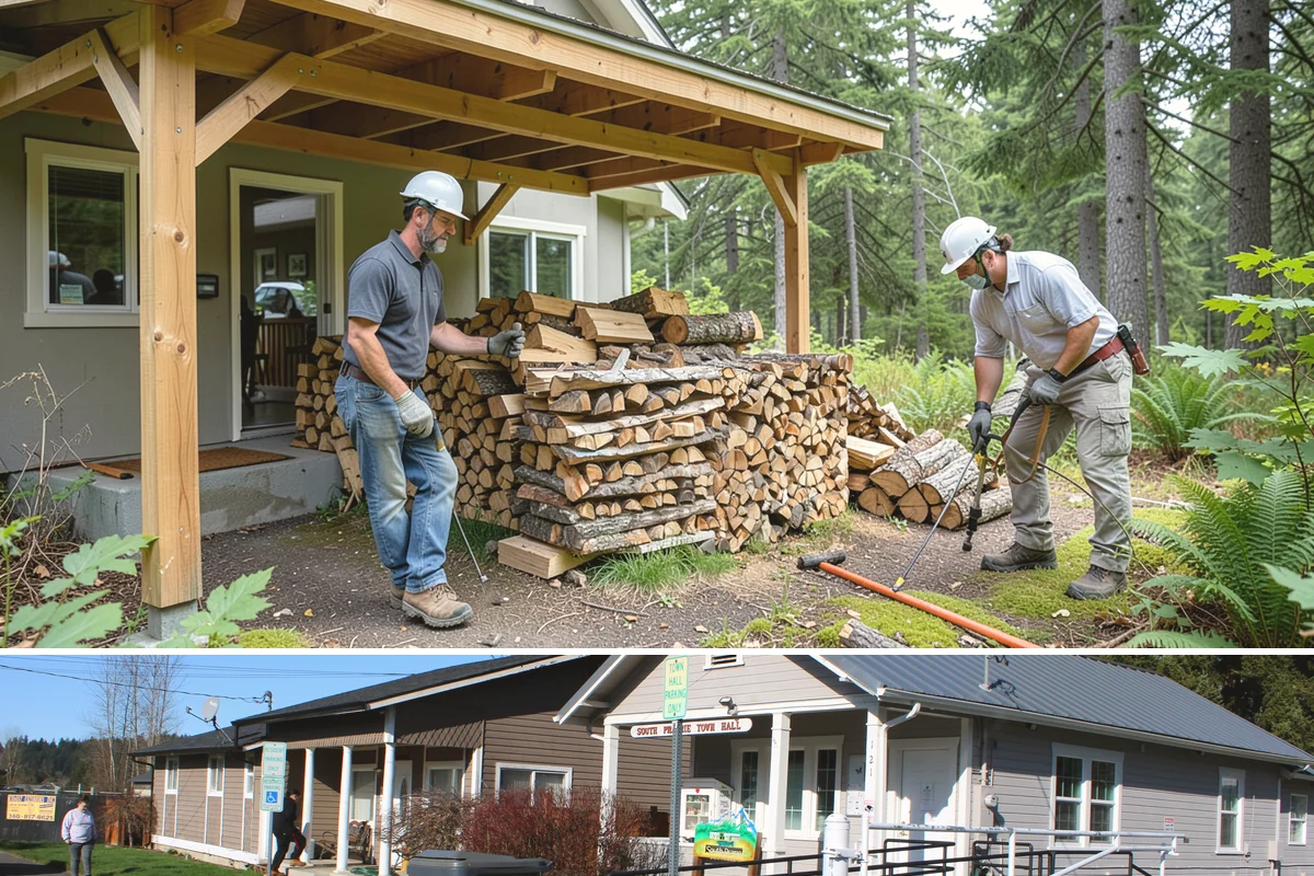 Kiln-Dried Firewood in South Prairie, Pierce County, WA - Kiln-dried wood is available year-round and is especially valuable during the wettest winter months when air-dried wood struggles.