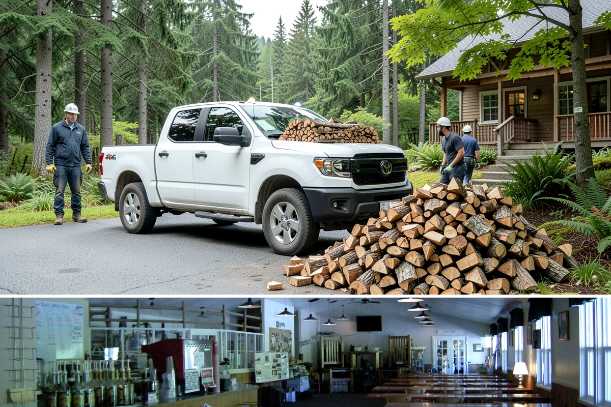Kiln-Dried Hardwood in Black Diamond, King County, WA - Popular in late fall and winter when reliable, ready-to-burn heat matters most.