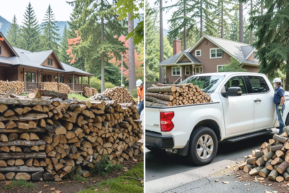 Kiln-Dried Hardwood in Bonney Lake, Pierce County, WA - Split wood is loaded into the drying kiln