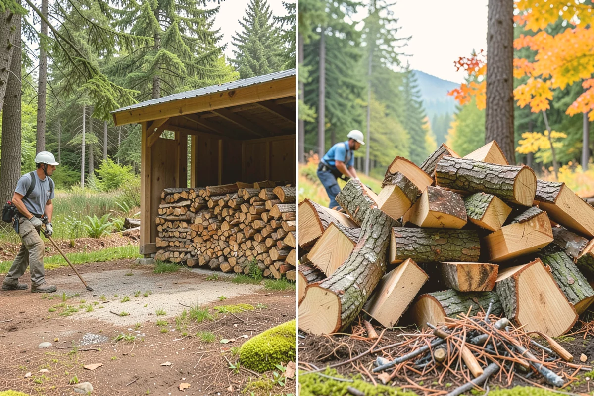 Kiln-Dried Hardwood in Bothell, King County, WA - Split wood is loaded into the drying kiln