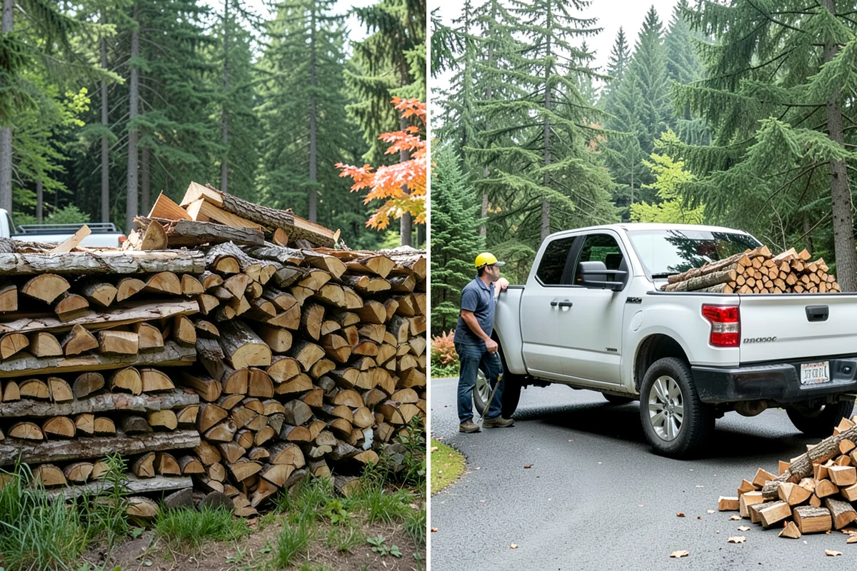 Kiln-Dried Hardwood in Clyde Hill, King County, WA - Split wood is loaded into the drying kiln