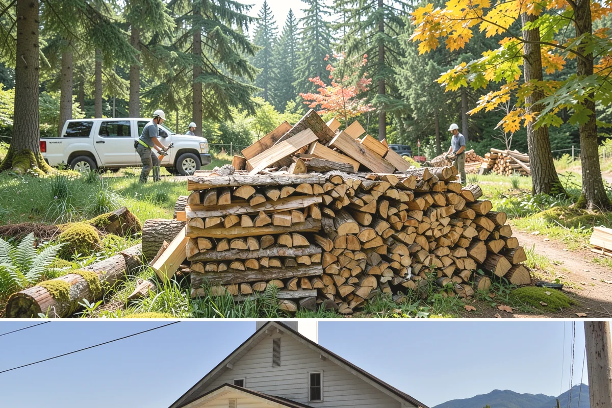 Kiln-Dried Hardwood in Concrete, Skagit County, WA - Popular in late fall and winter when reliable, ready-to-burn heat matters most.