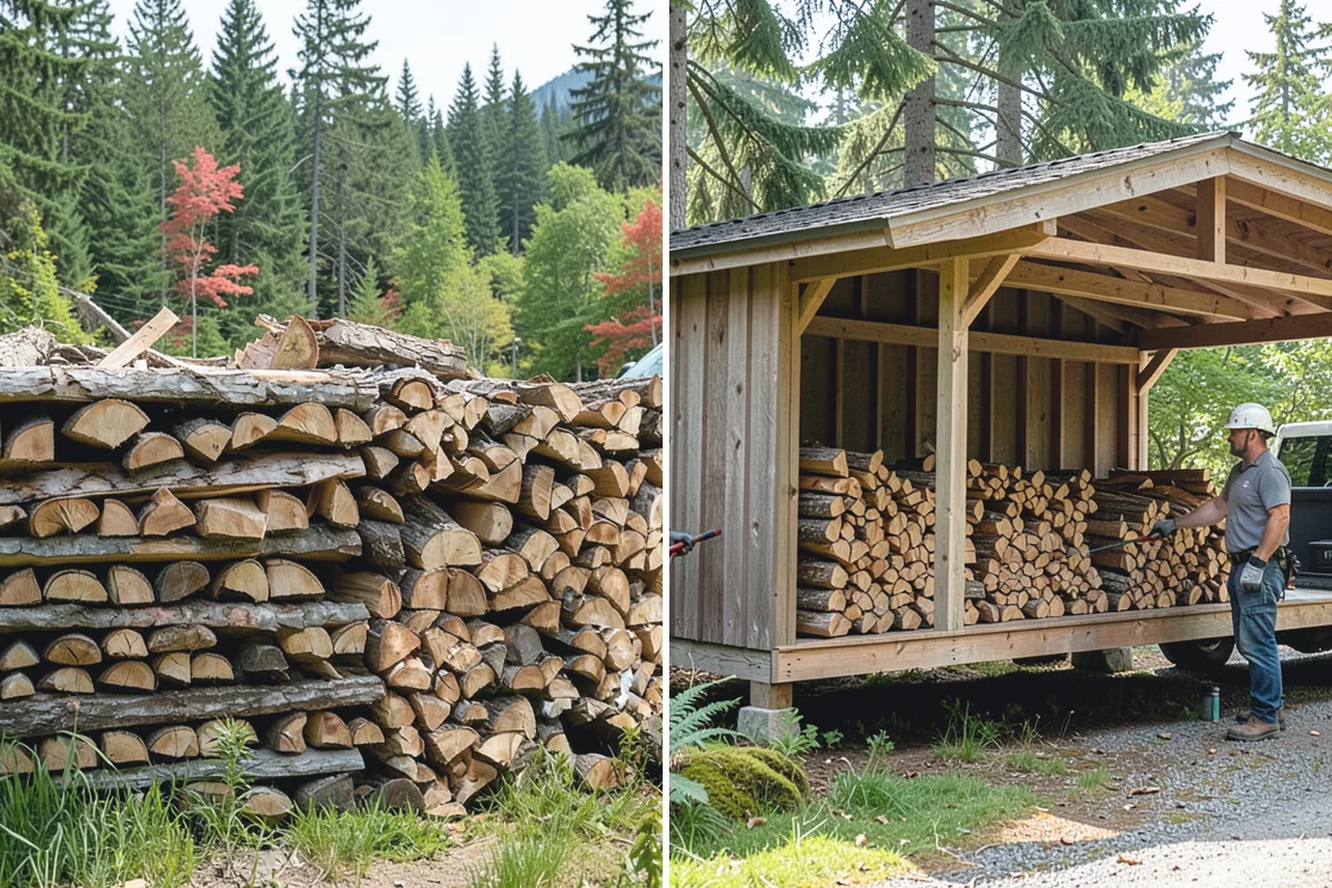 Kiln-Dried Hardwood in Des Moines, King County, WA - Split wood is loaded into the drying kiln