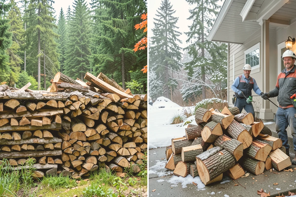 Kiln-Dried Hardwood in Edmonds, Snohomish County, WA - Split wood is loaded into the drying kiln