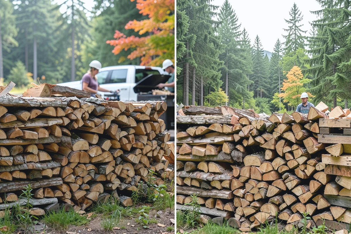 Kiln-Dried Hardwood in Gold Bar, Snohomish County, WA - Split wood is loaded into the drying kiln