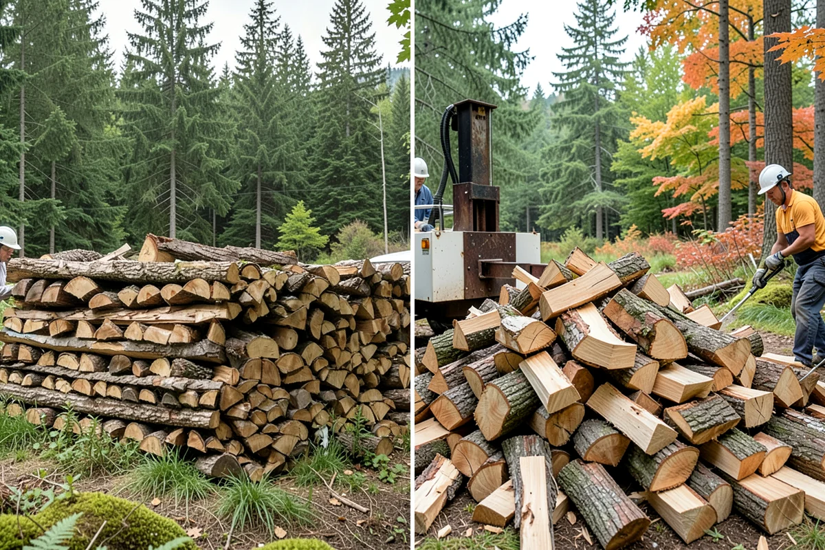 Kiln-Dried Hardwood in Kenmore, King County, WA - Split wood is loaded into the drying kiln