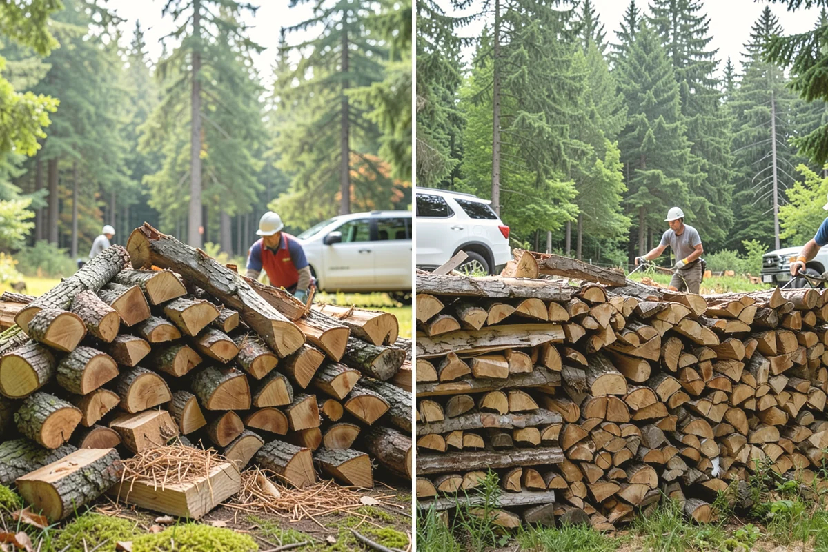 Kiln-Dried Hardwood in Mercer Island, King County, WA - Split wood is loaded into the drying kiln
