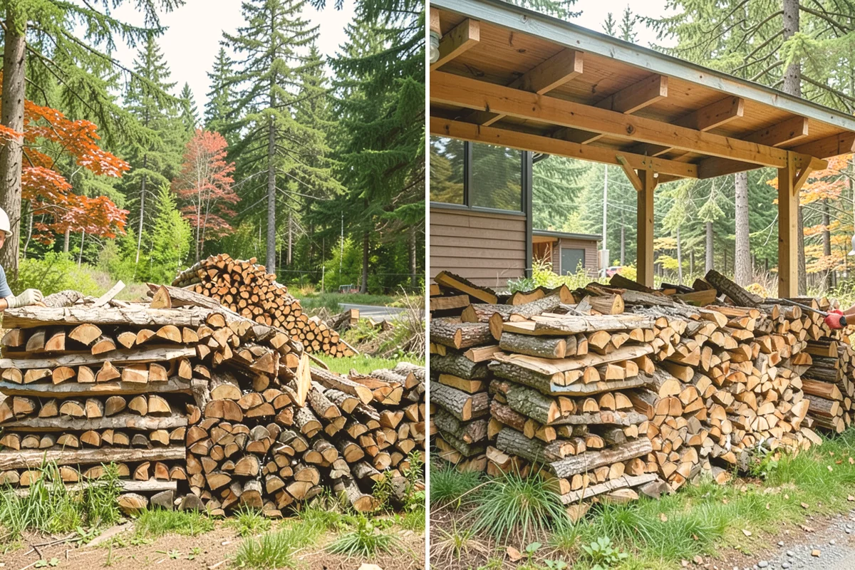 Kiln-Dried Hardwood in Milton, King County, WA - Split wood is loaded into the drying kiln