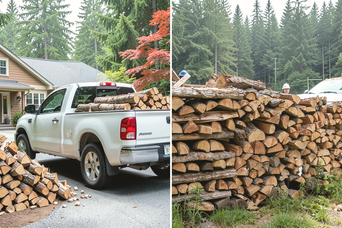 Kiln-Dried Hardwood in Mukilteo, Snohomish County, WA - Split wood is loaded into the drying kiln
